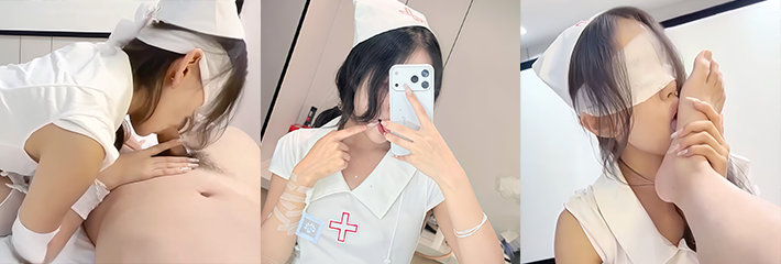 推特极品反差女神 女友小Y 化身性感白丝护士 清纯与淫荡并存 撸点十足
