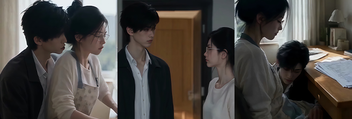 AI成人短剧《家庭教师》第7集 学生趁丈夫在家直接猥亵老师 并用工作威胁强制偷情